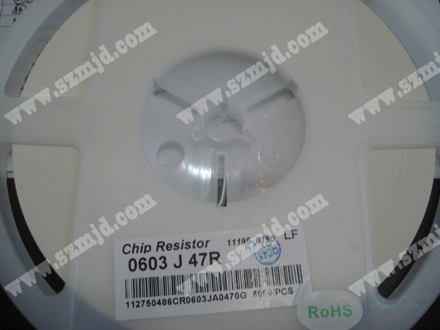 芯片电阻 Chip resistor  0603 J 47R