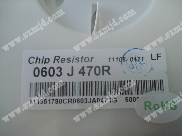  芯片电阻 Chip resistor  0603 J 470R