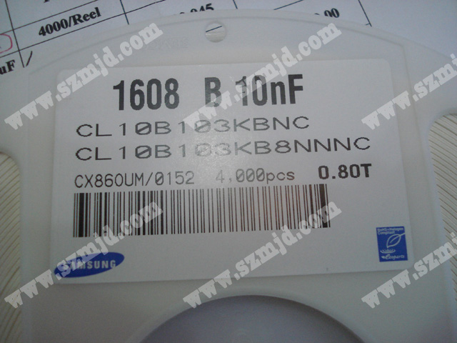 电容 Capacitor 1608 B 10NF