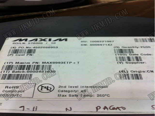MAX9993ETP
