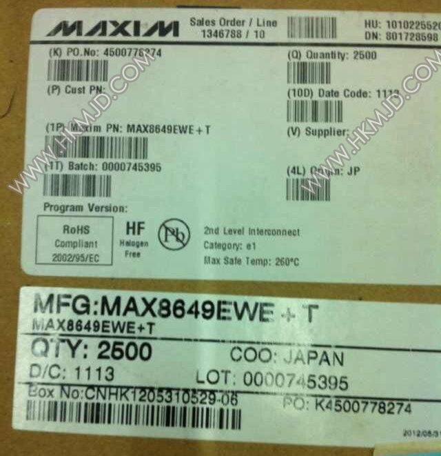 MAX8649EWE