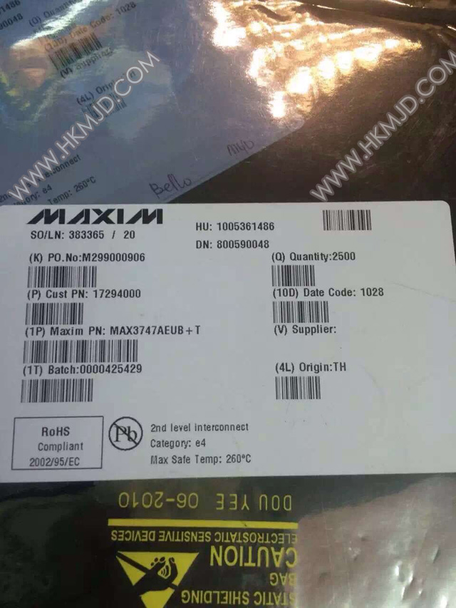 MAX3747AEUB