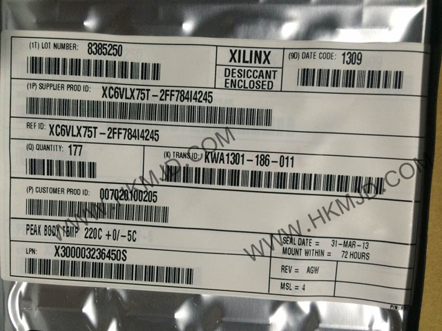 XC6VLX75T-2FF784I