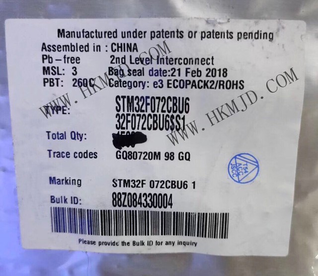 STM32F072CBU6